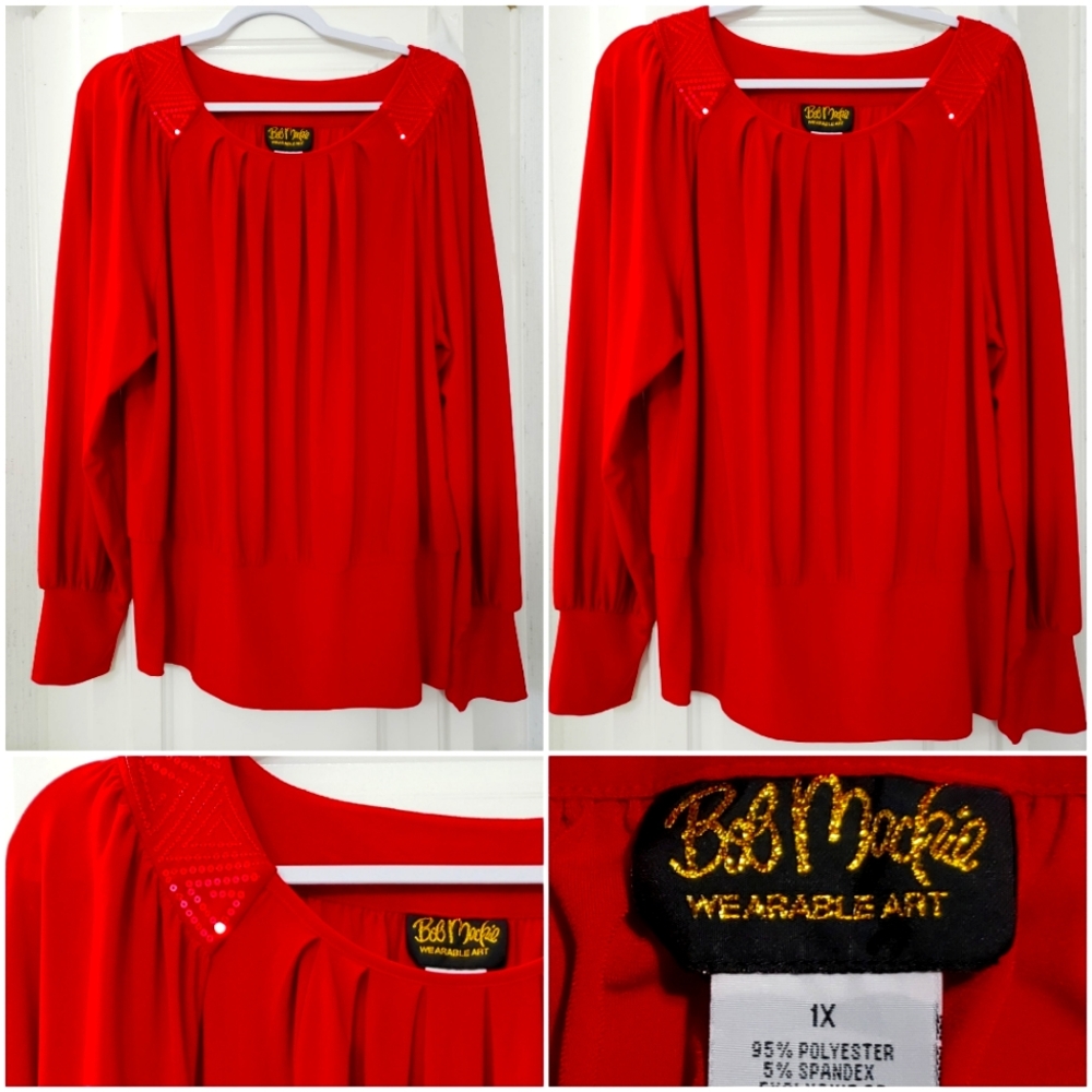 Bob Mackie blouse XL